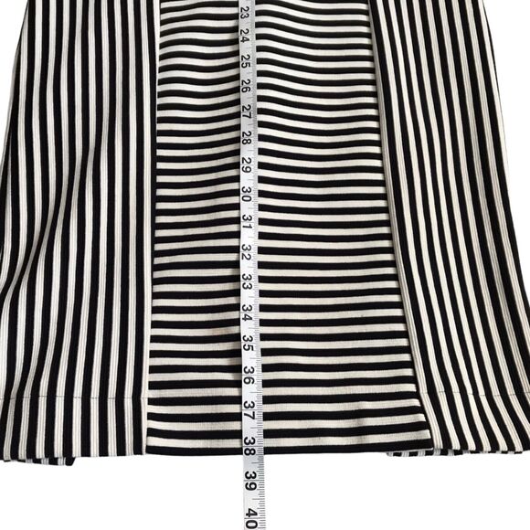 Joe Fresh Dress Size SP Black White Multi Striped Sleeveless Pencil Sheath - Picture 12 of 13